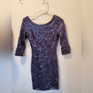 Sequin evening dress